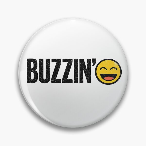 Item preview, Buzzin' | Funny British Slang Distressed Typography T-Shirt designed and sold by YoSum.