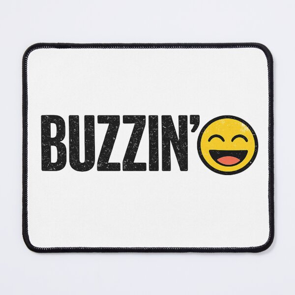 Item preview, Buzzin' | Funny British Slang Distressed Typography T-Shirt designed and sold by YoSum.