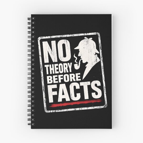Item preview, No Theory Before Facts Sherlock Holmes Grungy Quote Sign designed and sold by Fenay Designs.