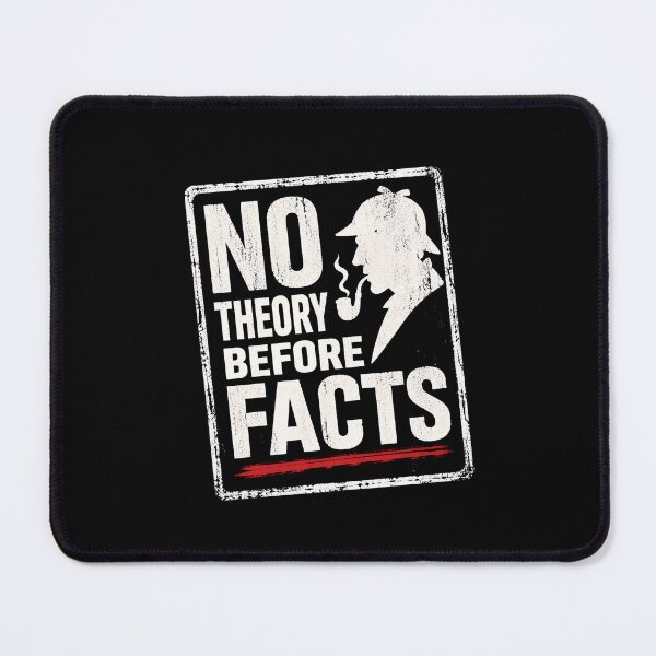 Item preview, No Theory Before Facts Sherlock Holmes Grungy Quote Sign designed and sold by Fenay Designs.