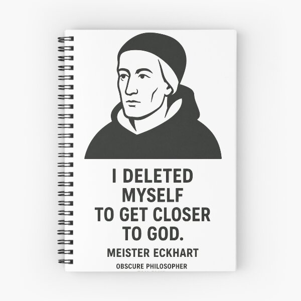 Item preview, Meister Eckhart — I Deleted Myself to Get Closer to God | Obscure Philosopher Fan Club designed and sold by Grand Illusions.
