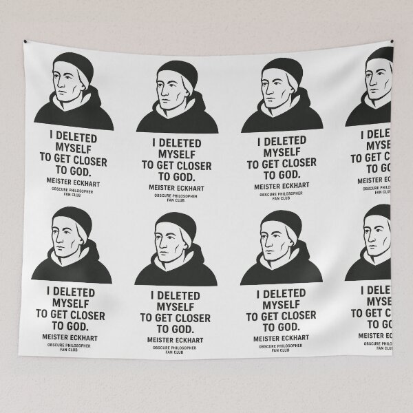 Item preview, Meister Eckhart — I Deleted Myself to Get Closer to God | Obscure Philosopher Fan Club designed and sold by Grand Illusions.