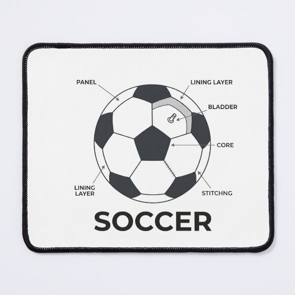 Item preview, Soccer Ball Anatomy Premium Technical Blueprint Sticker designed and sold by Mr-wow.
