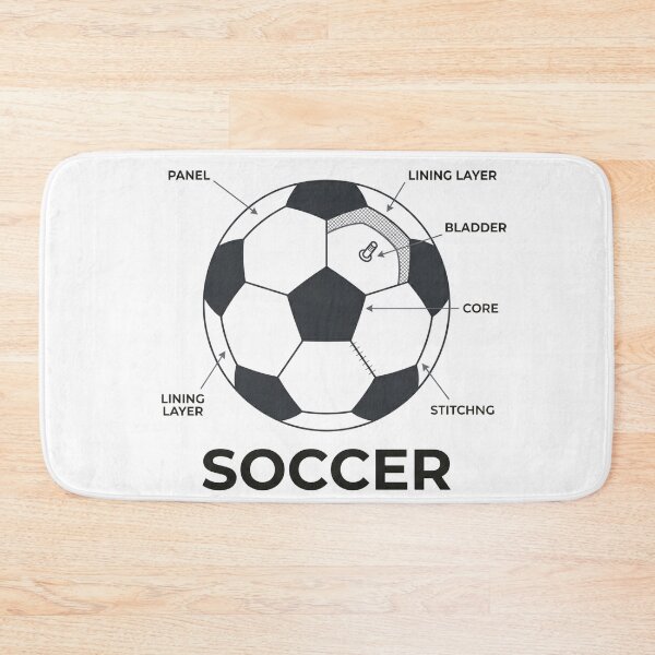 Item preview, Soccer Ball Anatomy Premium Technical Blueprint Sticker designed and sold by Mr-wow.