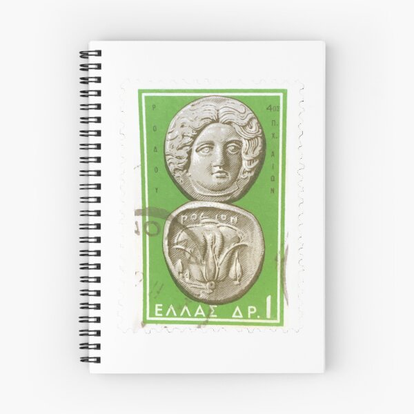 Item preview, Greek Greece Ancient Coin Vintage Postage Stamp designed and sold by red-amber65.
