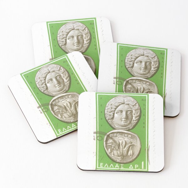 Item preview, Greek Greece Ancient Coin Vintage Postage Stamp designed and sold by red-amber65.
