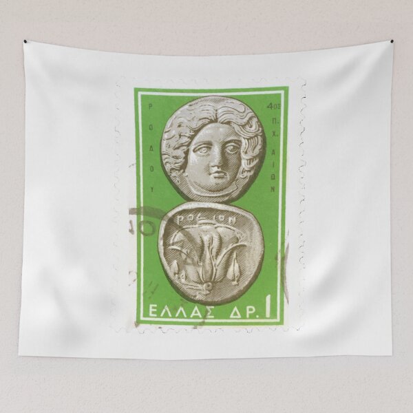 Item preview, Greek Greece Ancient Coin Vintage Postage Stamp designed and sold by red-amber65.