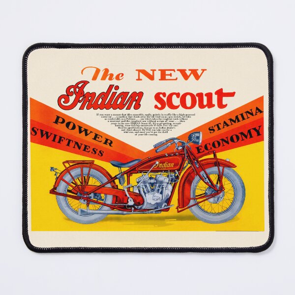 Item preview, 1927 Indian Scout 45 Vintage Classic Motorcycle Ad Distress designed and sold by EdGraphy.