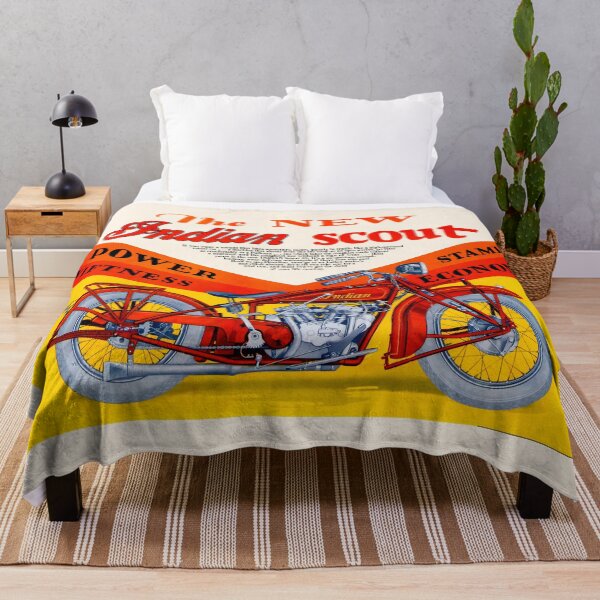 Item preview, 1927 Indian Scout 45 Vintage Classic Motorcycle Ad Distress designed and sold by EdGraphy.
