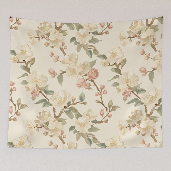 Item preview, Lavish Sakura Flower | Vibrant Floral Japanese Botanical Watercolour designed and sold by Desolaa_Arts.
