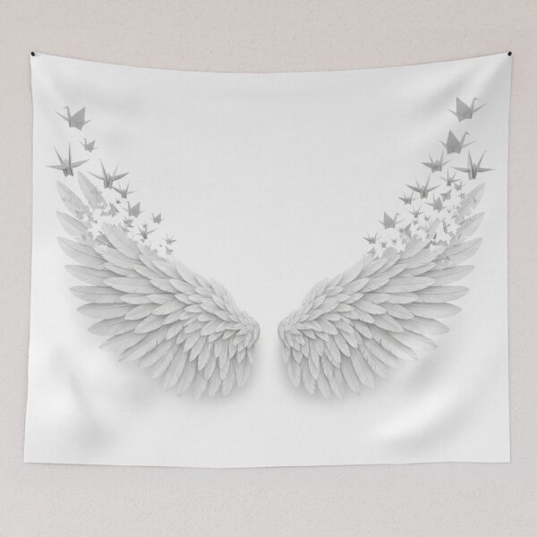 Item preview, Minimalist Origami Crane Wings designed and sold by TheDenimArt.
