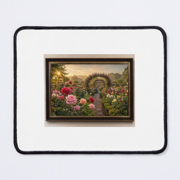 Item preview, Enchanting Rose Garden Path Wall Art | Romantic Floral Landscape Print | Cottage Garden Decor | Botanical Nature Artwork designed and sold by PrintableArt123.