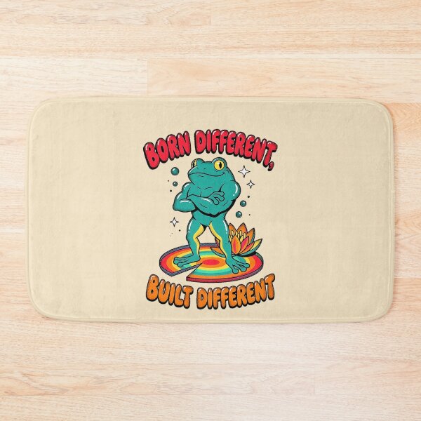 Item preview, Born Different Built Different Frog Rainbow Graphic  — Funny Pride Confidence Streetwear  designed and sold by SkTee2k.