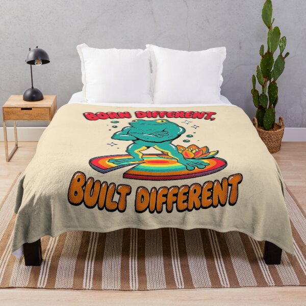 Item preview, Born Different Built Different Frog Rainbow Graphic — Funny Pride Confidence Streetwear designed and sold by SkTee2k.