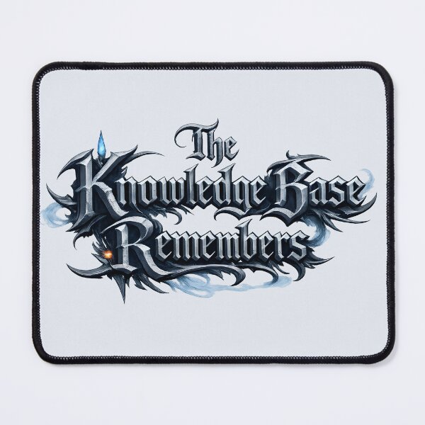 Item preview, The Knowledge Base Remembers – Gothic Fantasy Data Wizard Design designed and sold by Nerd Romance Café.