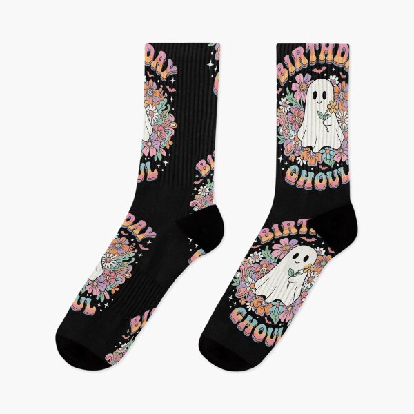 Item preview, Birthday Ghoul Cute Ghost Retro Floral Happy Birthday designed and sold by longngusuc.