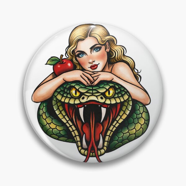 Item preview, Old School Girl and Beast (Bible) - Eve and the Serpent designed and sold by Candie_Loudenfrau_Art.