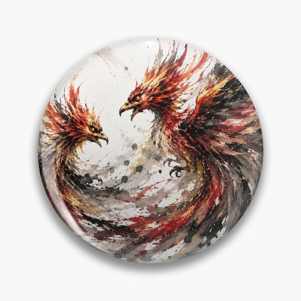 Item preview, Japanese Phoenix Ink Painting designed and sold by tmoca.