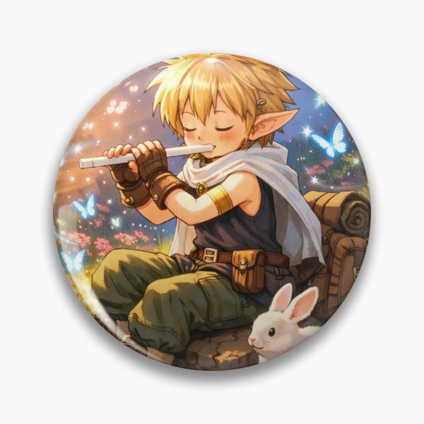 Item preview, Elf Boy Playing Magical Spring Flute designed and sold by Moondigger Merch.
