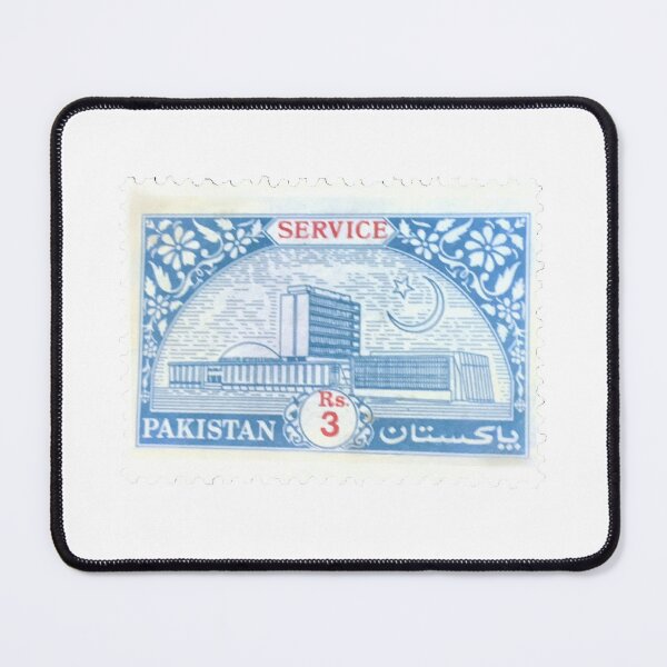 Item preview, Pakistan Service Blue Vintage Postage Stamp designed and sold by red-amber65.