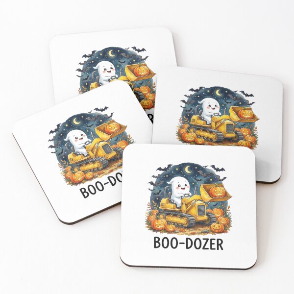 Item preview, Boo-Dozer Adorable Ghost Driving Construction Halloween Exca designed and sold by longngusuc.