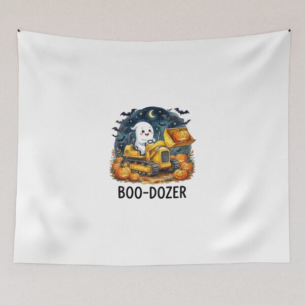 Item preview, Boo-Dozer Adorable Ghost Driving Construction Halloween Exca designed and sold by longngusuc.