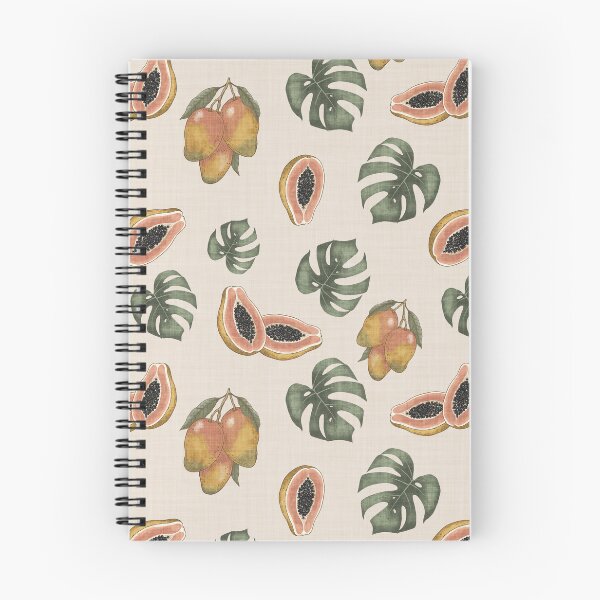Item preview, Organic Papaya and Monstera Leaf Toss Muted Tropical Fruit designed and sold by chrisdembinski.