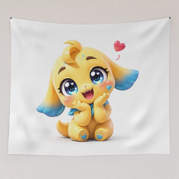 Item preview, Sunny the Heartbeam Pup’s Joyful Love Glow designed and sold by BlissBlvdShop.