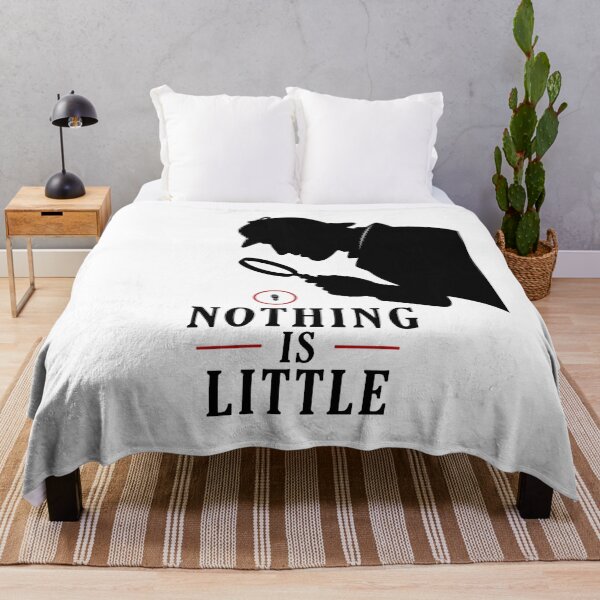 Item preview, Sherlock Holmes Nothing Is Little Minimalist Clue Graphic designed and sold by Fenay Designs.