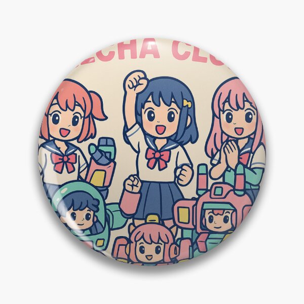 Item preview, Kawaii Pastel Mecha Club — High-school Clubgirls With Chibi Pilots And Pastel Mi designed and sold by DudeBroNation.