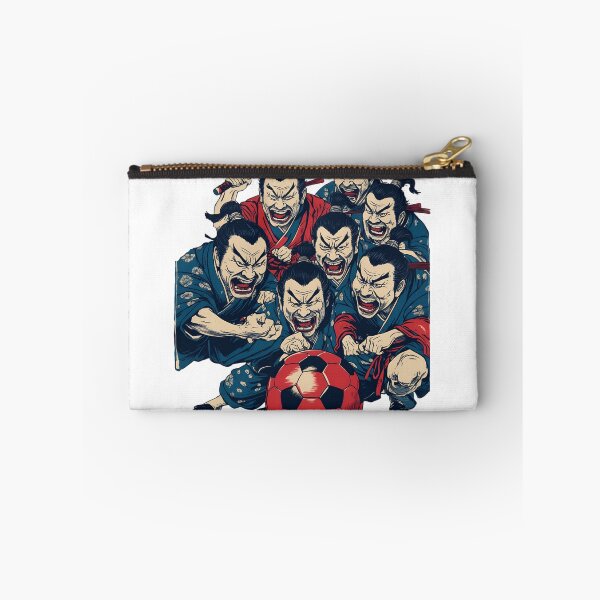 Item preview, Samurai Football Team - Japanese Ukiyo-e Soccer Parody Art designed and sold by Structure-Blue.