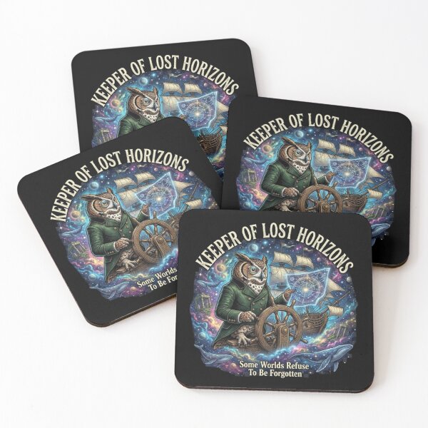 Item preview, Keeper of Lost Horizons – Cosmic Owl Navigator  designed and sold by Dogandesighn.