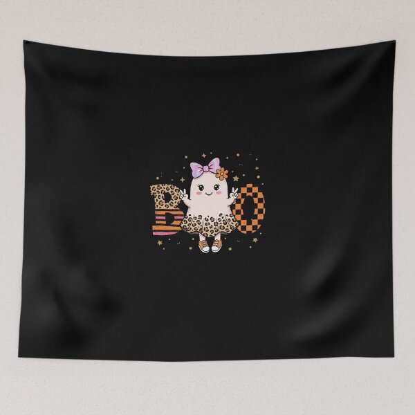 Item preview, Cute Ghost Leopard Print Halloween Spooky Season Boo designed and sold by longngusuc.