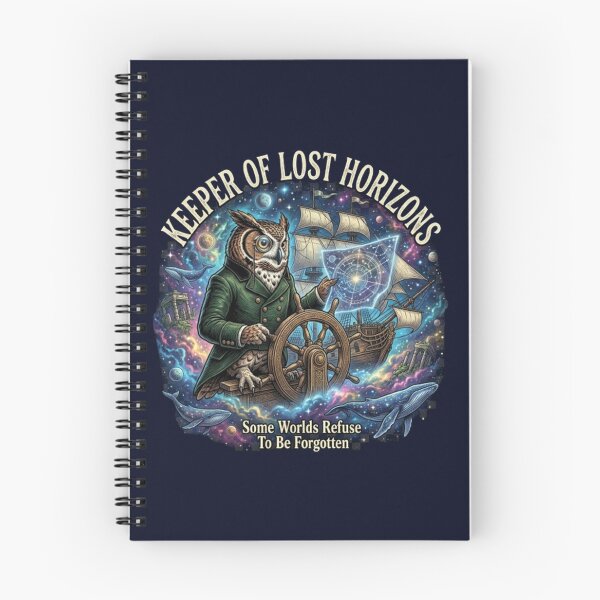 Item preview, Keeper of Lost Horizons – Cosmic Owl Navigator  designed and sold by Dogandesighn.