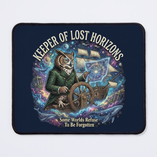 Item preview, Keeper of Lost Horizons – Cosmic Owl Navigator  designed and sold by Dogandesighn.