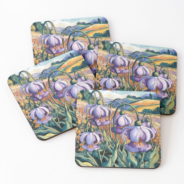 Item preview, Blue fritillary flowers,style Van Gogh. designed and sold by elegantpaterns.