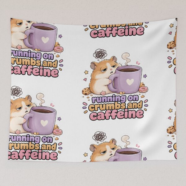 Item preview, Running on Crumbs and Caffeine designed and sold by SRY SHOP.