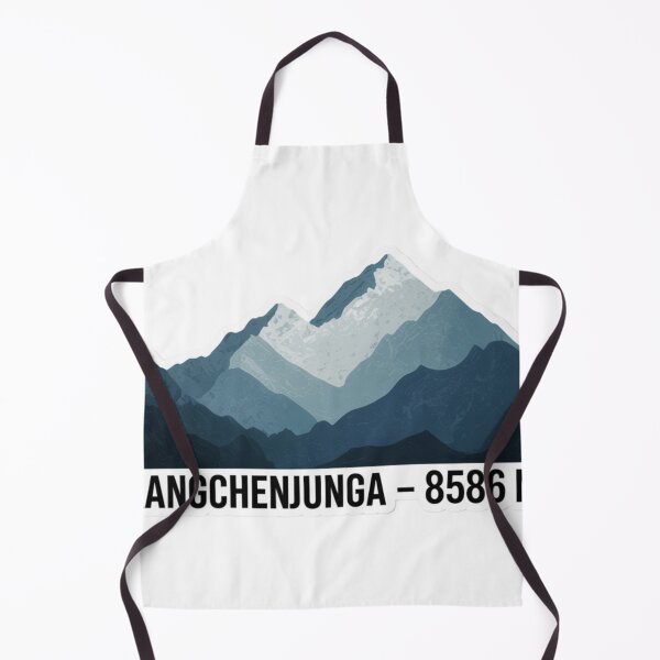 Item preview, Kangchenjunga 8586 m – Minimalist Mountain Peak Illustration designed and sold by Gabe1983.