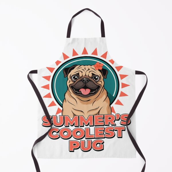 Item preview, Pug with Flower Summer Style designed and sold by Squiggle Happy.