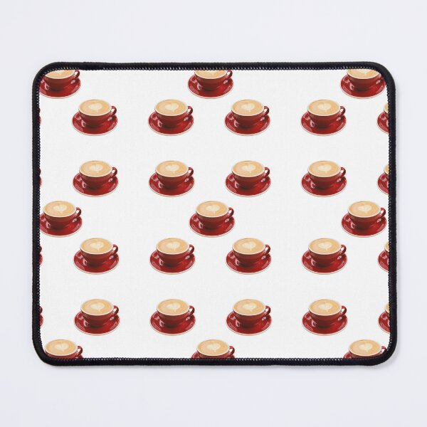 Item preview, Red Cappuccino Cup Heart Latte Art - Coffee Lover Print designed and sold by PabloRealePH.