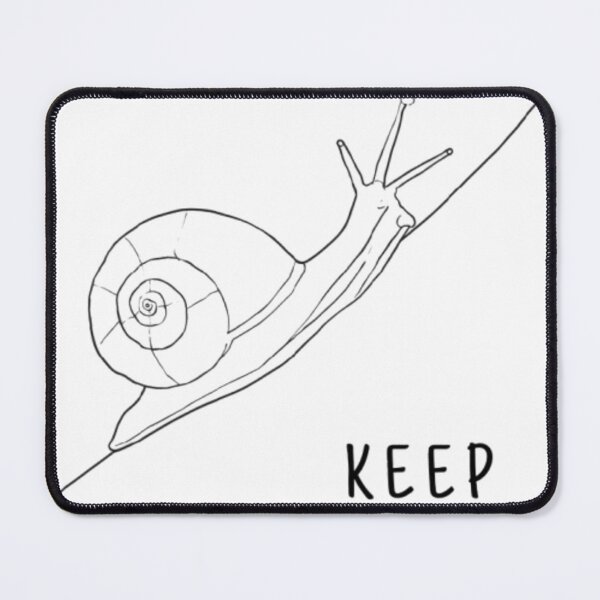 Item preview, Steady Climb – Snail Moving Uphill Line Art designed and sold by Karszul.