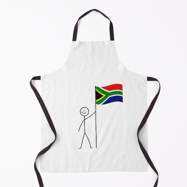 Item preview, Stick Figure Holding African Flag designed and sold by ScribbleHaus.