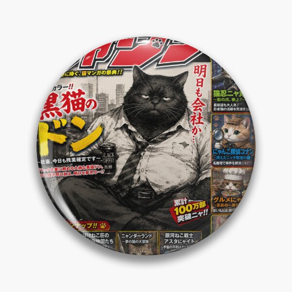 Item preview, Don the Black Cat: Overtime Again Tonight designed and sold by KOSHIN-NO-KAZE.