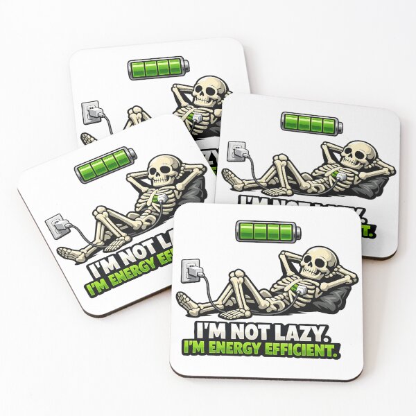 Item preview, Skeleton - I'm Not Lazy. I'm Energy Efficient. designed and sold by ESSClothing.