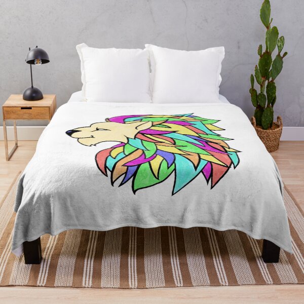 Item preview, Geometric Watercolour Lion Head designed and sold by DoodlingMissy.