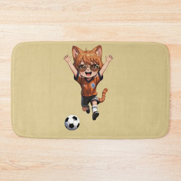 Item preview, Cute Chibi Fox Soccer Player Celebrating designed and sold by BLUESKY11a.