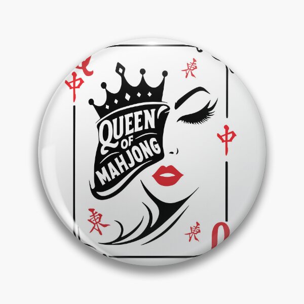 Item preview, Queen Of Mahjong Playing Card Style Funny Mahjong designed and sold by designclub.