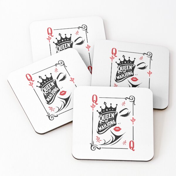 Item preview, Queen Of Mahjong Playing Card Style Funny Mahjong designed and sold by designclub.