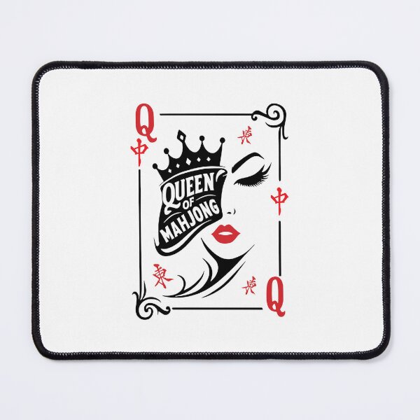 Item preview, Queen Of Mahjong Playing Card Style Funny Mahjong designed and sold by designclub.