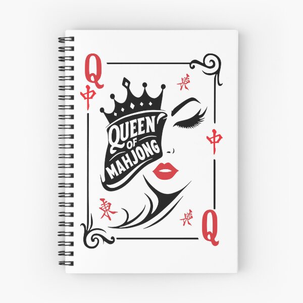 Item preview, Queen Of Mahjong Playing Card Style Funny Mahjong designed and sold by designclub.